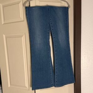 Joe's Flawless The Molly High-Rise Jeans Blue Wide Leg Flare Denim